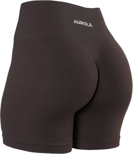 Miniatura 4 de AUROLA CAMO Collection Workout Shorts for Women Subtle Logo Seamless Scrunch Active Short
