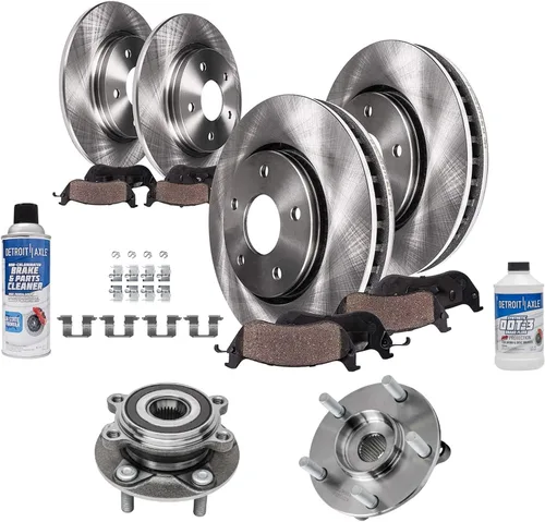 Miniatura 97 de Detroit Axle - Rotores de freno para Chrysler 200 2015 2016 2017, Rotores de freno de disco de reemplazo: 12.01" pulgadas delantero y 10.95