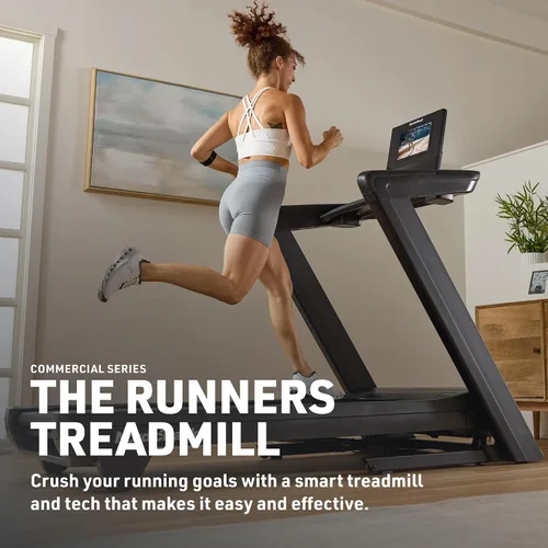 Miniatura 9 de NordicTrack Serie comercial: Cintas de correr plegables premium, inclinación y declive, se requiere membresía iFIT para acceder al contenido