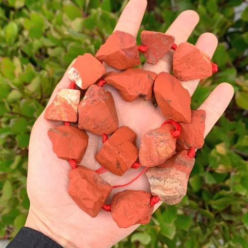 Miniatura 23 de Adabele - 2 hebras de piedras preciosas curativas de cuarzo de amatista natural en bruto morado oscuro, cuentas sueltas perforadas, pepita grande