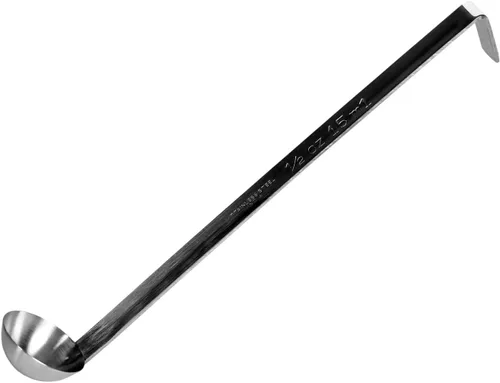 Miniatura 6 de TrueCraftware - Cucharón de 2 onzas con mango largo con gancho de acero inoxidable - Cucharón de cocina Los mejores accesorios de cocina