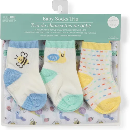 Miniatura 5 de JuJuBe Calcetines a juego para mamá y bebé niño o niña, regalos de baby shower, artículos esenciales para recién nacidos Happy Baby Vibes