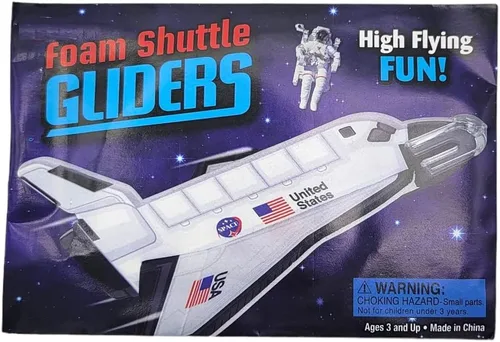 Miniatura 3 de Zugar Land Planeadores de espuma para transbordadores espaciales (5 pulgadas), juguetes voladores Cosmos para el espacio exterior. Avión Fun Jet