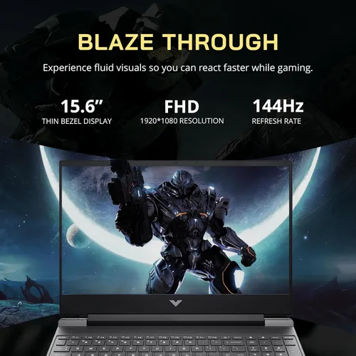Miniatura 3 de HP Victus 15.6 Ryzen 5 Premium Gaming Laptop, 15.6" FHD 144Hz, Ryzen 5 7535HS (Beats i5-13420H), AMD Radeon RX 6550M (Beats GeForce RTX 3050), 16GB
