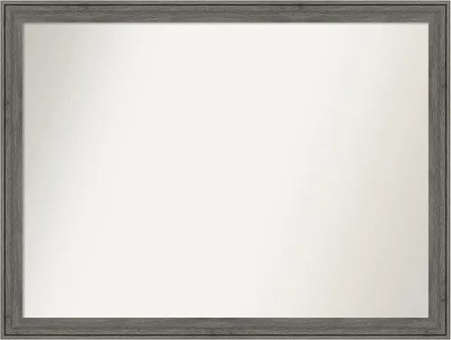 Miniatura 492 de Amanti Art Espejo personalizado, espejo de baño gris plomo a rayas, espejo de pared o espejo de tocador de baño sobre el fregadero