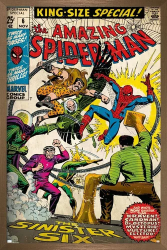 Miniatura 16 de Trends International Marvel Comics - Póster de pared de Spider-Man - Amazing Spider-Man #6, 14.725 x 22.375 pulgadas, versión enmarcada de madera