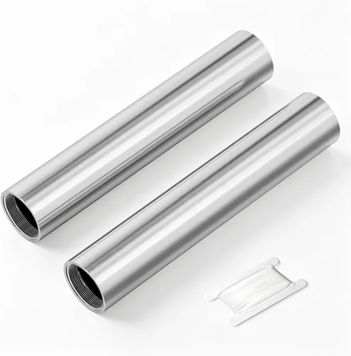 Miniatura 18 de TAISHER 2 accesorios de tubería de acero inoxidable, 1/2 "NPT x 1/2" NPT macho roscado, tubo fundido de pezón de 6 pulgadas de longitud