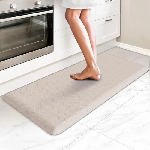 Miniatura 25 de HappyTrends Alfombras antifatiga para cocina, 4/5 pulgadas de grosor, antideslizantes, impermeables, ergonómicas, cómodas para cocina, suelo, hogar