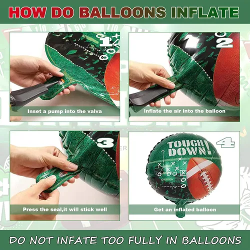 Miniatura 3 de Globos de fiesta de fútbol, globo con forma de fútbol de 27 pulgadas, ramo de globos de látex para adolescentes, decoración de fiesta de cumpleaños