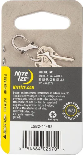Miniatura 6 de Nite IZE - Cerradura deslizante de acero S-Biner unisex