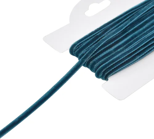 Miniatura 60 de Chenkou Craft 5 yardas de cinta de terciopelo para decoración navideña y embalaje artesanal