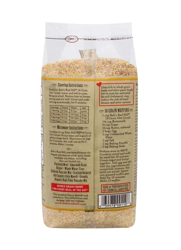 Miniatura 5 de Bob's Red Mill Cereales calientes de 10 granos, 25 onzas, paquete de 4