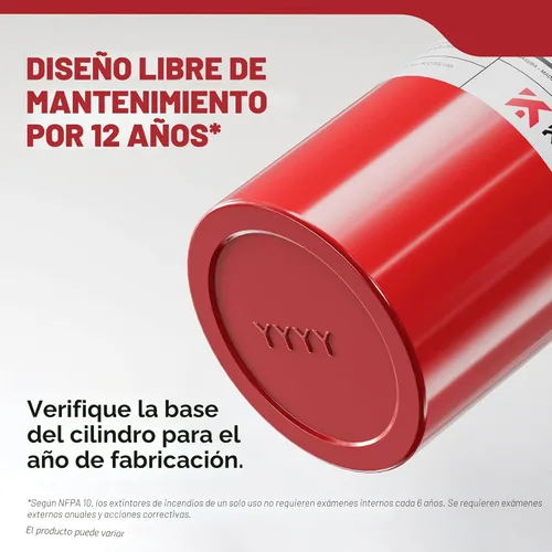 Miniatura 10 de Kidde, FA110G, Extintor multiusos para casa, oficina, dormitorio, residencial, 1A10BC Extintor multiusos residencial para pequeños incendios