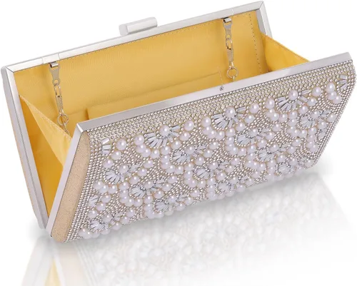 Miniatura 5 de Evening Clutch Pearl Purse for Women, Party Clutches Bag Wedding Formal Handbags