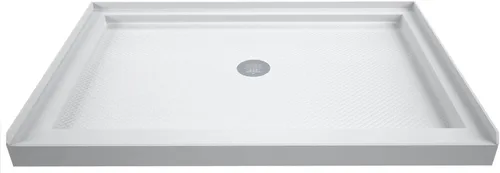 Miniatura 23 de DreamLine SlimLine 42 pulg. P x 42 pulg. A x 2 3/4 pulg. Al Base de Ducha de Umbral Único con Drenaje Central en Color Galleta, DLT-1142420-22