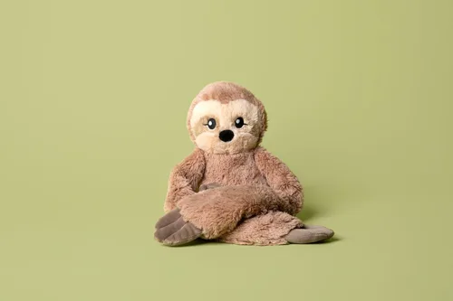 Miniatura 3 de HUGIMALS Hugarounds Sawyer The Sloth - Envoltura de felpa pesada para el cuello y los hombros de 2.5 libras para microondas y congelable, abrazos