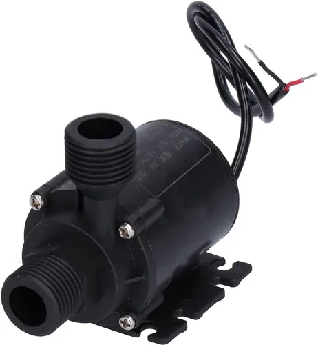 DC 12V Booster Bomba de agua, bomba de agua eléctrica de bajo ruido con tornillo G1/2, bomba sumergible de circulación en miniatura para fuente