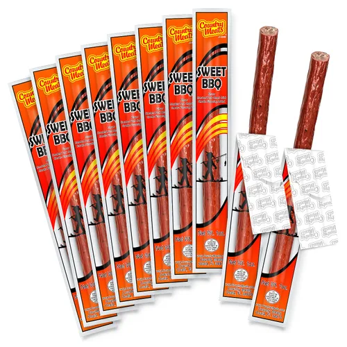 Country Meats - Palitos de carne, 0 grasas trans, bajo en carbohidratos, alta proteína, botanas keto, idóneas para alimentación keto