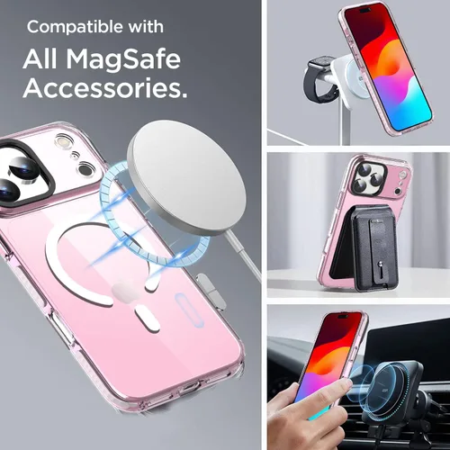 Miniatura 47 de AICase Funda protectora para iPhone 16 compatible con iPhone 16, delgada, ligera, transparente [no amarillenta] Diseño vibrante