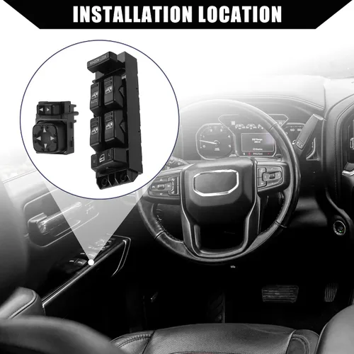 Miniatura 2 de No.15720127 Interruptor de control de ventana de coche y botón de interruptor de espejo eléctrico para Chevrolet Avalanche Silverado Suburban/lado