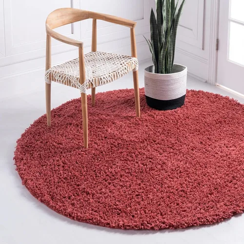 Miniatura 73 de Unique Loom Davos Shag Collection - Alfombra de área, color liso (4 pies 1 pulgada x 6 pies 1 pulgada, rectangular, color pimienta)