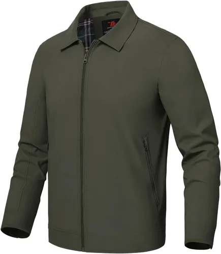 Miniatura 10 de Rdruko Chaquetas ligeras para hombre Cortavientos de primavera y otoño Chaquetas ligeras Casuales y elegantes con bolsillos