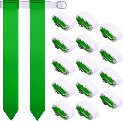 Miniatura 13 de Sintege Juego de cinturón de fútbol con bandera de 14 jugadores, bandera de fútbol ajustable y cinturones, regalos para jóvenes y adultos