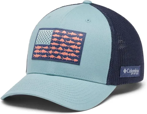 Miniatura 889 de Columbia - Gorra de malla con bandera con árboles unisex para adultos, corona alta