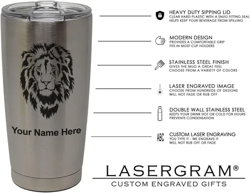 Miniatura 67 de LaserGram Taza aislada al vacío de 20 onzas, asistente médico MA, grabado personalizado incluido (rosa)