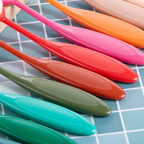 Miniatura 4 de Yoseng Paquete de 24 brochas de mezcla de tinta, herramienta de mezcla de tinta para hacer tarjetas, surtido de amplia aplicación para manualidades