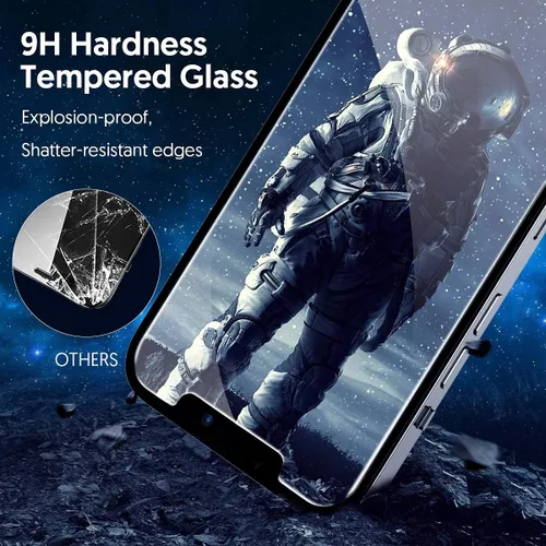 Miniatura 4 de Fotbor Protector de pantalla de privacidad para iPhone 12 Pro Max, protector de pantalla de privacidad para iPhone 12 Pro Max [2 antiespías]