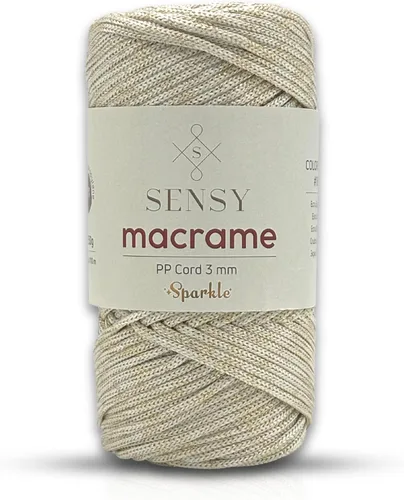 Miniatura 41 de Sensy - Cuerda de poliéster prémium de 0.118 pulgadas (0.118 in), 131 yardas, 100% polipropileno, cordón de macramé, cuerda de ganchillo de 0.118