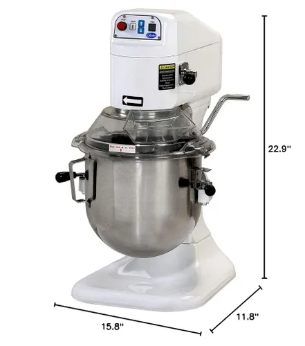 Miniatura 2 de Globe Food Equipment SP08 Mezclador planetario de encimera de 3 velocidades de 8 cuartos de galón, acero inoxidable, 115 V, NSF