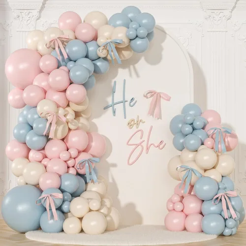 Miniatura 11 de Kit de arco de globos negro y arena blanca 141 piezas, decoraciones de cumpleaños coquetas incluyen globos y lazo negro para boda, baby shower