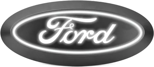 Miniatura 2 de Putco Luminix Emblema de rejilla ovalada con luz LED blanca - Compatible con Ford F250, F350, F450 17-25 sin cámara