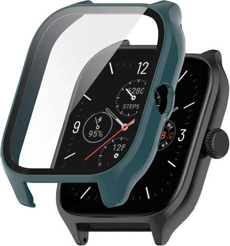 Miniatura 5 de Funda compatible con Amazfit GTS 4, resistente a los arañazos, protector de pantalla de vidrio templado HD para reloj inteligente Amazfit GTS 4