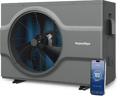 Miniatura 11 de bomba de calor para piscina de 16000 BTU, calentador eléctrico para piscina de 5000 galones, para uso sobre el nivel del suelo y enterrado, control