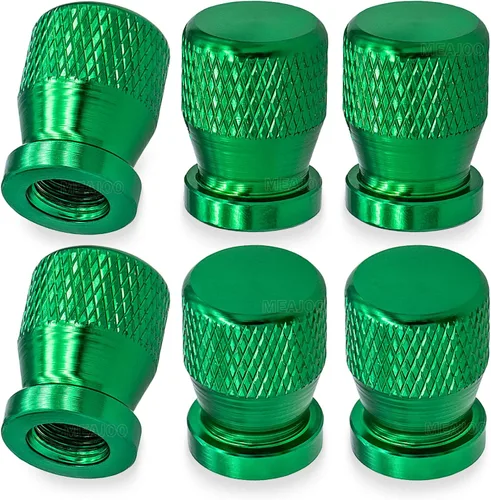 Miniatura 37 de 4 piezas de tapas de válvula de rueda con forma de punta, válvula de rueda de aleación de aluminio con punta, tapas de aire universales a prueba