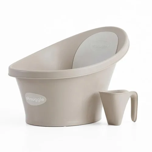 Miniatura 14 de Shnuggle Bañera para Bebé Recién Nacido Soporte Integrado y Respaldo Suave Adecuado desde Recién Nacido Soporte de Asiento de Baño Incluye