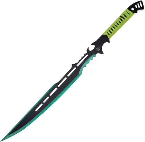Miniatura 2 de Snake Eye Tactical - Espada de fantasía con funda de nailón, machete para exteriores y camping Rojo