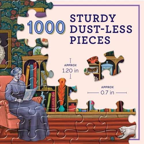 Miniatura 2 de eeBoo Piece and Love The Alchemist's Home - Rompecabezas cuadrado de 1000 piezas para adultos a partir de 14 años (PZTAST)