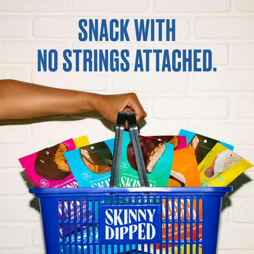 Miniatura 8 de SkinnyDipped Lemon Bliss - Almendras cubiertas de yogur, aperitivo saludable, proteínas vegetales, sin gluten, 0.46 onzas (paquete de 24)