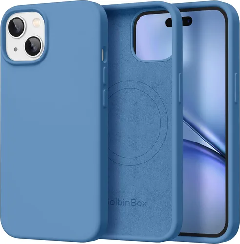 Miniatura 168 de GolbinBox Funda magnética para iPhone 17, compatible con MagSafe, cubierta de silicona integrada para control de cámara, funda de silicona líquida a