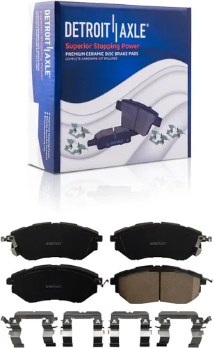 Miniatura 126 de Detroit Axle - Pastillas de freno de cerámica delanteras Reemplazo de pinza de freno derecha para Dodge Ram 1500 Dakota, Ram 1500 Classic - Juego