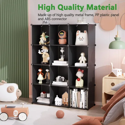 Miniatura 3 de C&Ahome - Organizador de clóset de almacenamiento para que lo montes tú mismo Negro