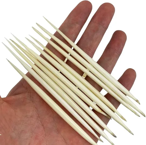 Miniatura 2 de Heyiwell 10 plumas de puercoespín blanco real de aproximadamente 4 pulgadas de largo