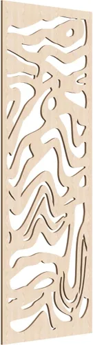 Miniatura 56 de 9 3/8"W x 24 3/8"H x 1/4"T Northfield Decorativos Paneles de Pared de Madera Calado, Abedul