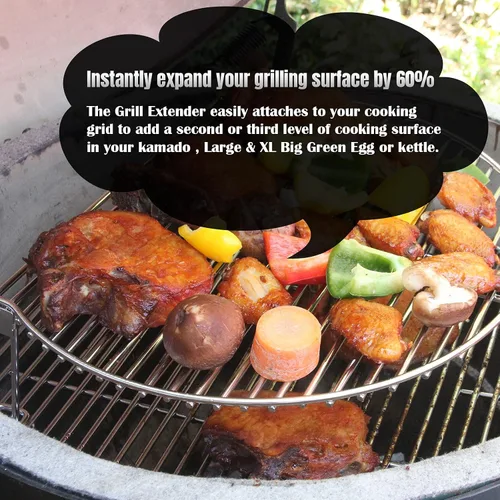 Miniatura 3 de Dracarys Rejilla para parrilla para huevos verdes grandes, acero inoxidable, regalos para amantes de la barbacoa, para huevos grandes y extra