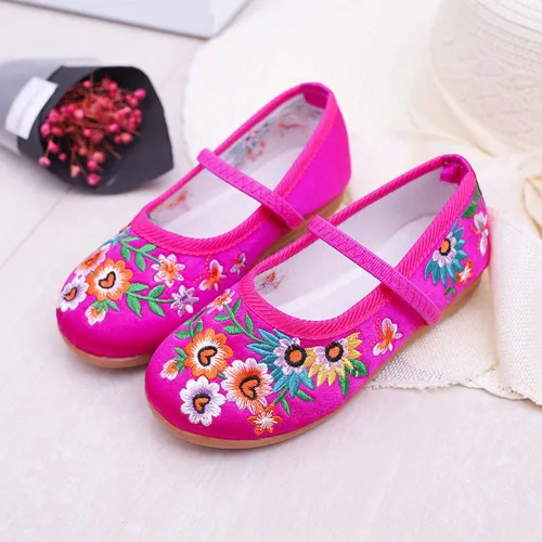 Miniatura 3 de IDOTTA Disfraz de Encanto Mirabel zapatos para niñas Isabela Madrigal Cosplay bordado Mary-Jane zapatos planos