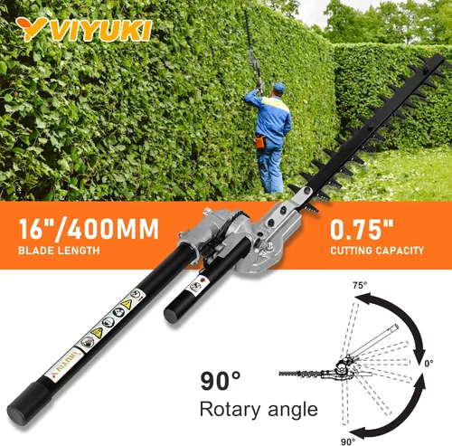 Miniatura 5 de Accesorio articulado para cortasetos de 16 pulgadas universal para Troy-Bilt, Remington, Craftsman, máquinas de patio, Yardman, Snapper, Bolens